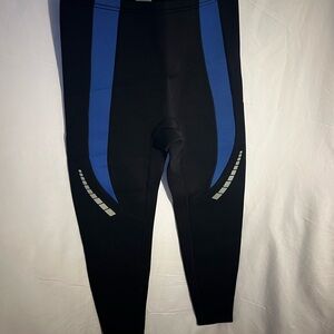 Black and Blue Rash Guard Leggings